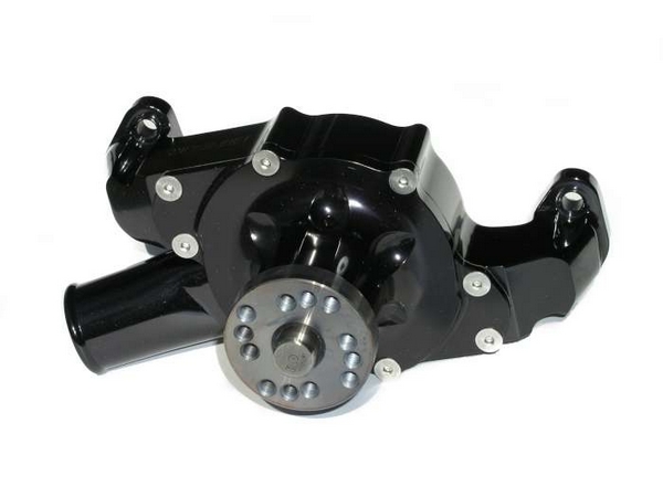 SBC REVERSE ROTATION BILLET W/P BLACK